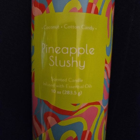 Target Tin Can Candle Pineapple Slushy 10.oz. 2"x 6" - Picture 2 of 4